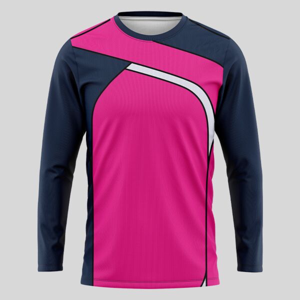 Pink Esport Pattern Full Print Long Sleeve Shirt Thumbnail