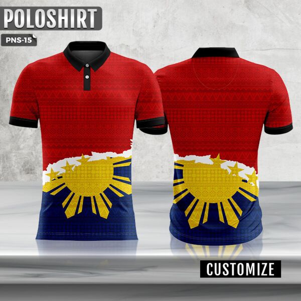 Philippine Design Full Print Polo Shirt Thumbnail