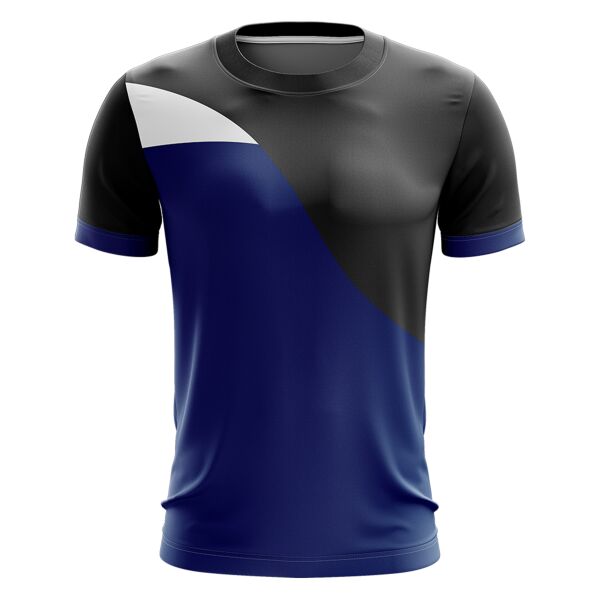 Tricolor Design Combination Full Print Sublimation Roundneck Shirt Thumbnail
