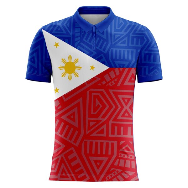 Philippine Design Polo Zipper Full Print Sublimation Thumbnail