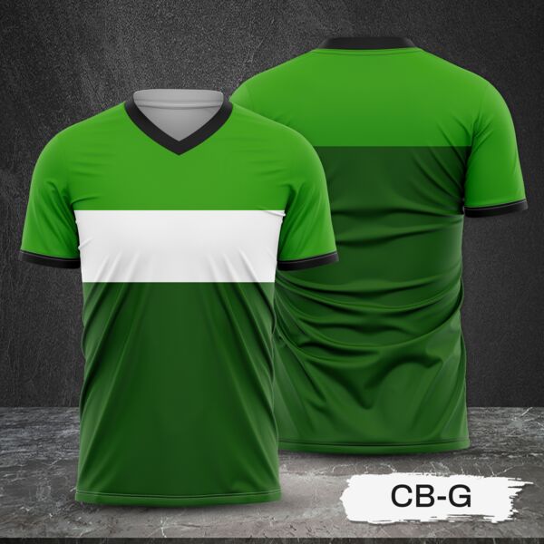 Tricolor Combination Design Full Print Sublimation Shirt Thumbnail
