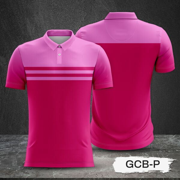 2 Color Combination with Gradient Design Full Print Sublimation Polo Shirt Thumbnail