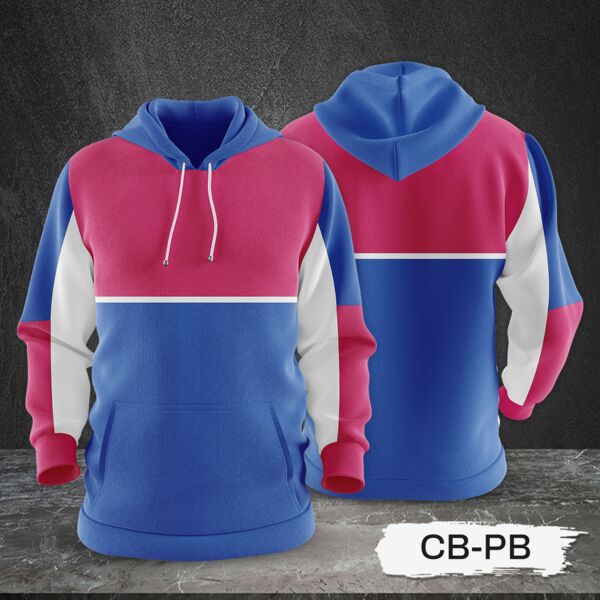 3 Color Combination Hoodie Jacket Full Print Sublimation Thumbnail