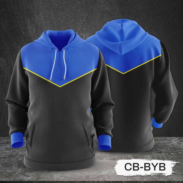 3 Color Combination Hoodie Jacket Full Print Sublimation Thumbnail
