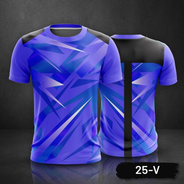 Geometric Design Roundneck Full Print Sublimation Shirt Thumbnail