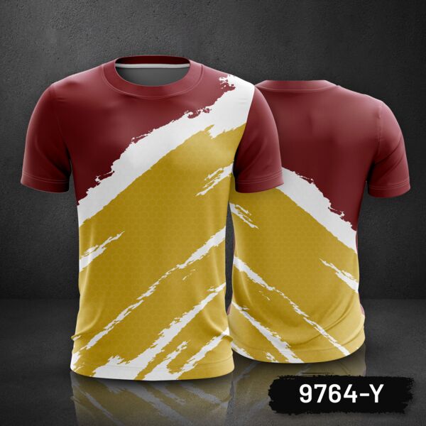 Abstract Grunge Design Roundneck Full Print Sublimation Shirt Thumbnail