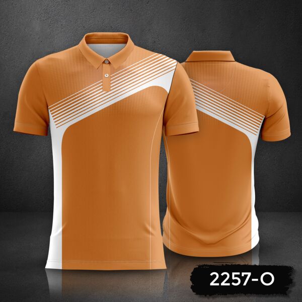 Linear Design Polo Shirt Full Print Sublimation Thumbnail