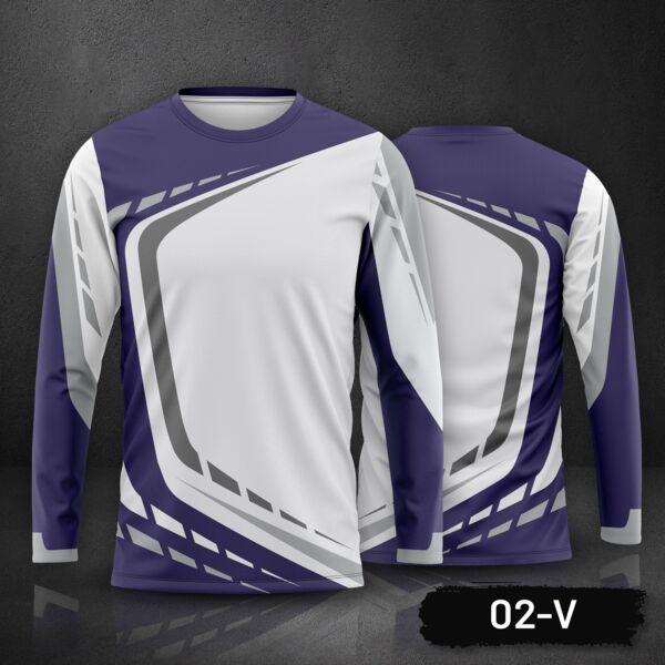 Motocross Jersey Design Long Sleeve Full Print Sublimation Thumbnail