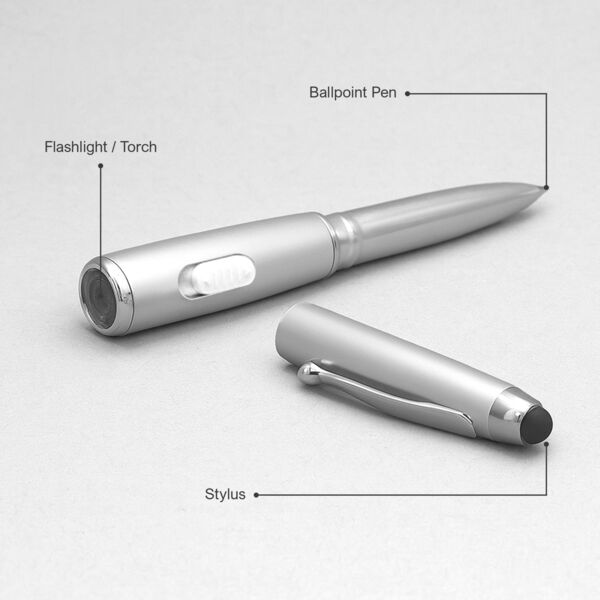 3 in 1 Ballpen with Flashlight and Stylus Thumbnail