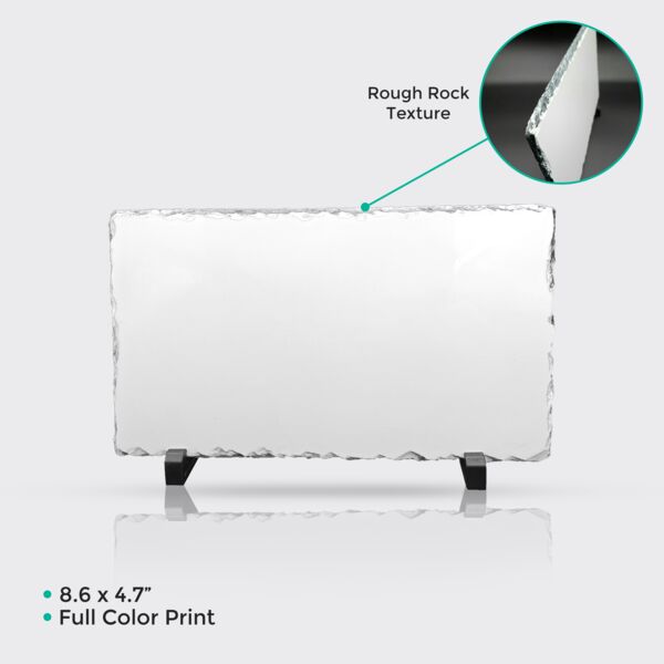 Small Rectangle Rock Photo Plaque RS-15 Thumbnail